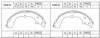 DAIHA 449587608 Brake Shoe Set